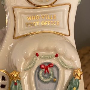 Rare Lenox Grinch Whoville Post Office